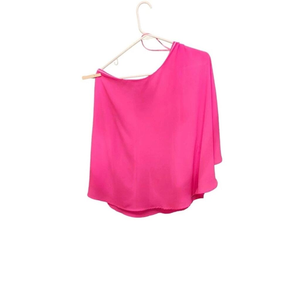 Sugarlips Medium‎ Hot Pink One Shoulder Top Flowy